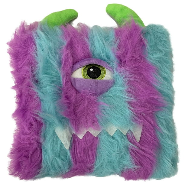 Kellytoy Fuzzy Fur One Eyed Monster Cuddle Pillow Plush 12