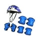 thumbnail image 4 of Protector de casco de bicicleta para niños con rodilleras, coderas y muñequeras, equipo a prueba de golpes. Azul, 4 of 8