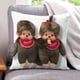 thumbnail image 1 of Monchhichi Fundas de almohada de terciopelo con tema, regalos de funda de almohada, decoración para el hogar, cojín de lanzar, regalo de cumpleaños para fans y parejas. 45cm x 45cm., 1 of 6