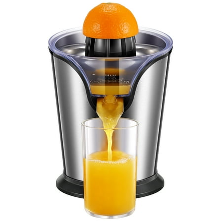 Electric Citrus Juicer, Orange Juicer Machine with 2 Size Cones, Stainless Steel Citrus Press Juicer for Orange Lemon