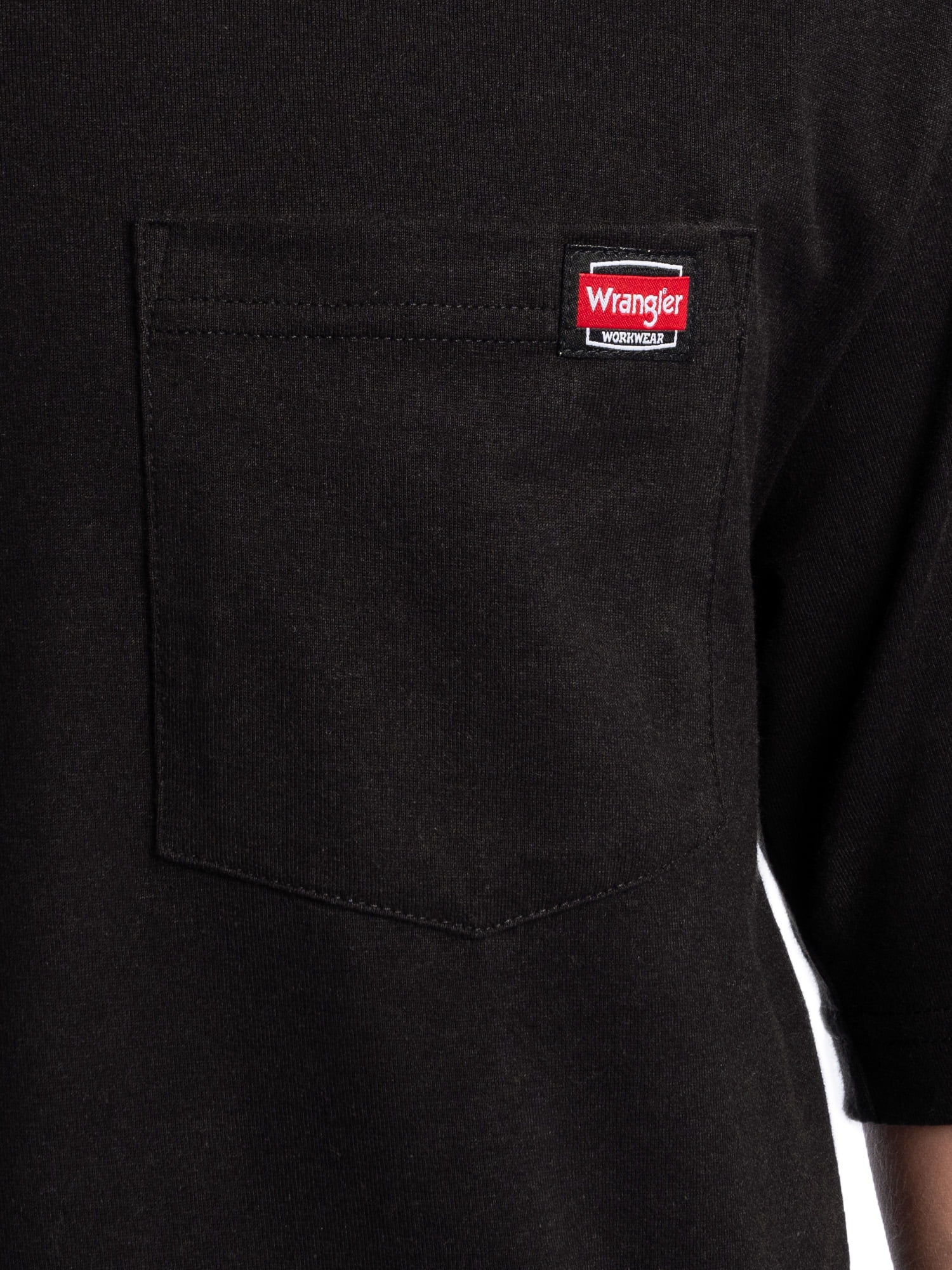 Wrangler Workwear Men's Short Sleeve Pocket T-Shirt, Sizes S-5XL and LT-4XLT (Men's, Big Men's, Tall Men's)