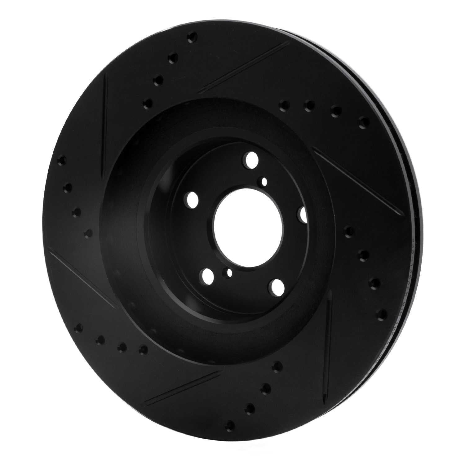 Dynamic Friction Company 633-13033R DFC Brake Rotor - Drilled And Slotted - Black