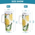 thumbnail image 6 of Yayeee 40oz Double-Wall Insulated Stainless Steel Tumbler with Handle Bottle, Candy Grapefruit, 6 of 8
