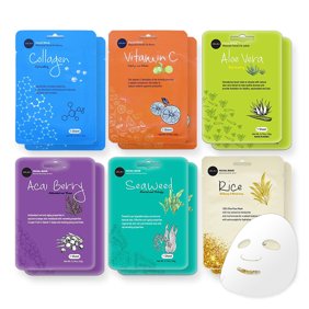 Face Mask Lab Face Mask 20 Pack Set Hydrating Facial Skin Care Collagen Facemasks Charcoal Peel Off Sheet Masks Moisturizing And Brightening For Dry Oily Or Acne Skin Walmart Com Walmart Com