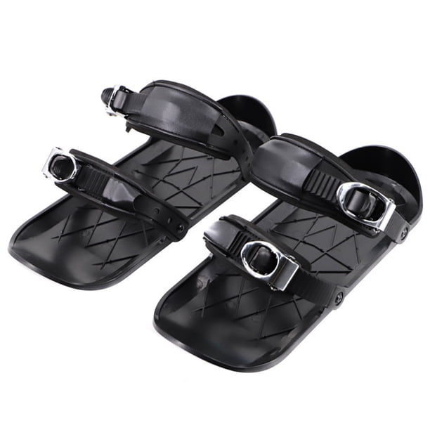 Botas De Esquí Tablas De Esquí Mini patines de esquí cortos, botas de Snowboard, tablas de esquí, miniBotas de esquí cortos ajustables, portátiles para deportes al aire libre de invierno