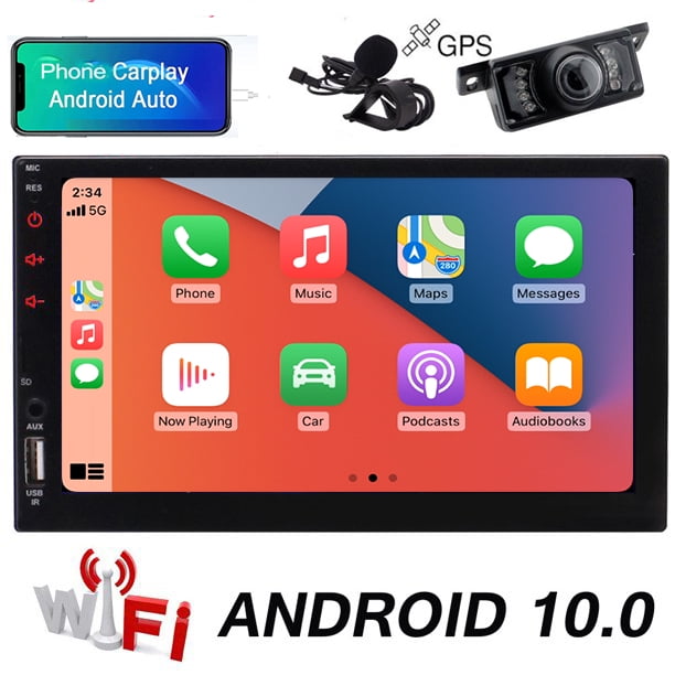US RAM 2GB+32GB Android 10 WIFI 7" 2DIN Car Radio Stereo GPS Navi Head Unit+Cam