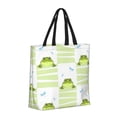 thumbnail image 2 of Vsdgher Frogs and Dragonflies print Tote Bag for Women Shoulder Bag with Zipper Large Shoulder Bag Handle Handbag Portable Washable for Travel, Work, 2 of 8