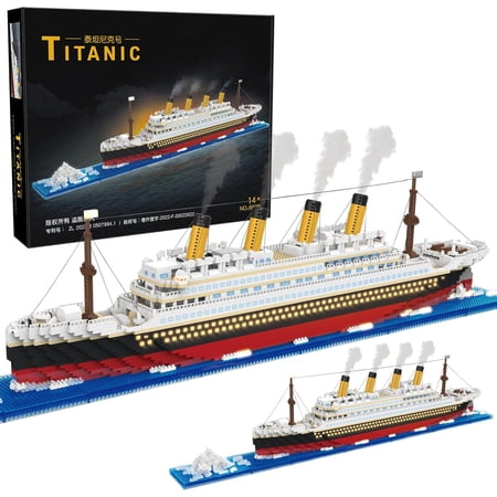 Honchoes Titanic Cruise Ship Building Set MIni Not Compatible with Lego Ship Modle for Adults 4100 Pcs
