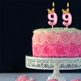 thumbnail image 4 of AOOLADA Bougies d'Anniversaire 99 Ans, Bougies d'Anniversaire Numérotées Roses, Décorations de Fête d'Anniversaire Topper de Gâteau Cadeaux pour Hommes Femmes, 4 of 7