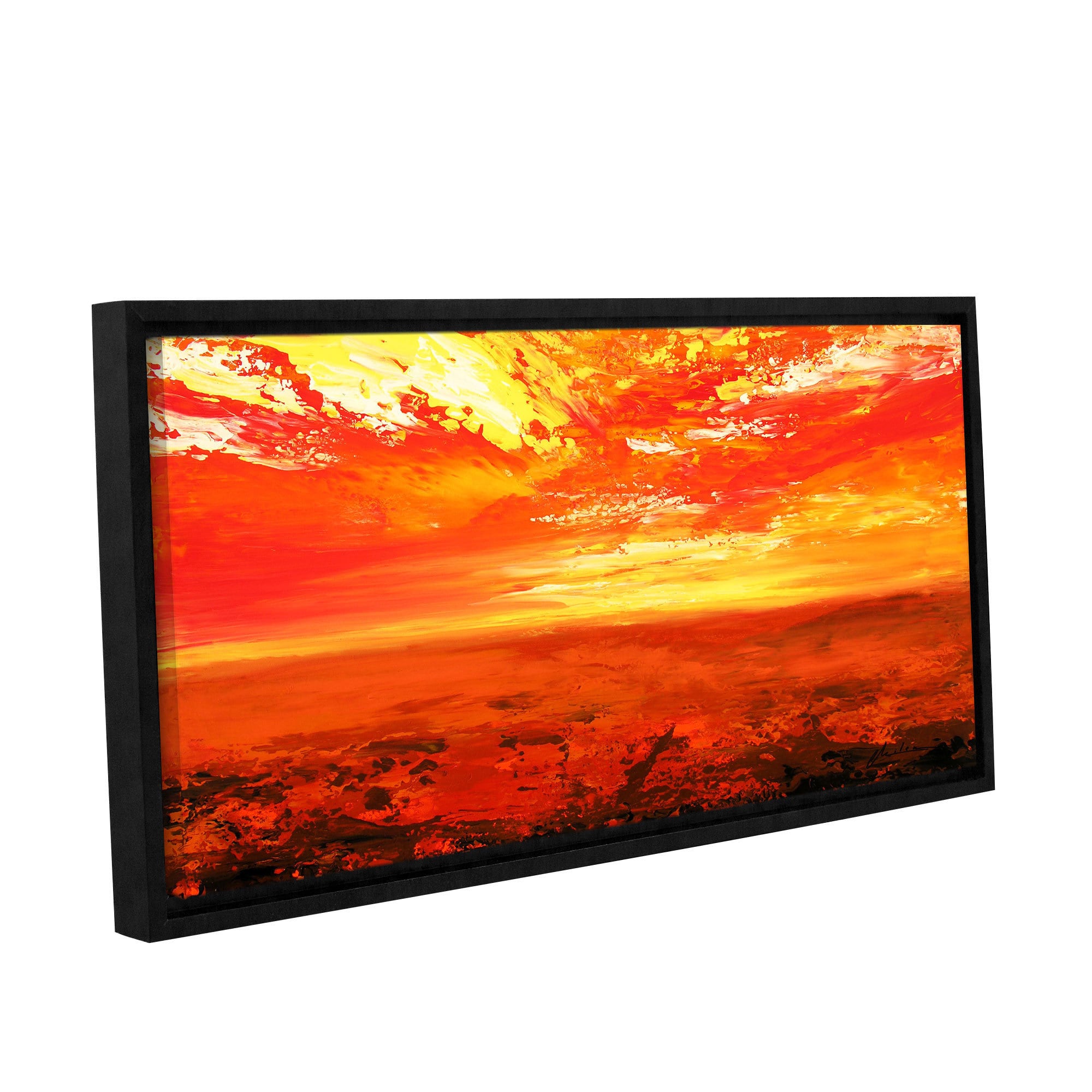 ArtWall Milen Tod "Neather" Gallery-wrapped Floater-framed Canvas