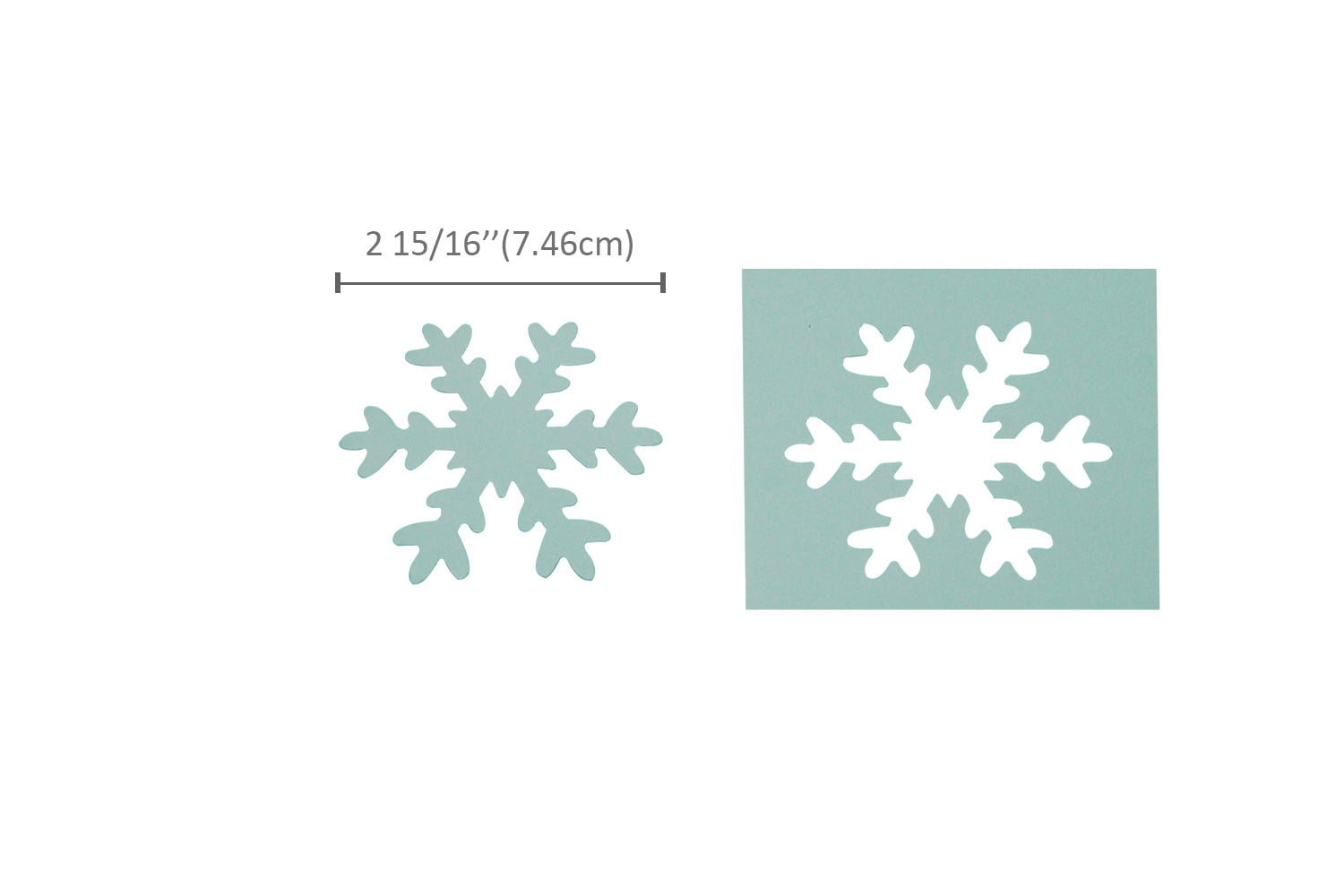 Bira Craft 2 15/16" inch Snowflake Punch, Christmas Punch, Lever Action Craft Punch for Paper Crafting Scrapbooking