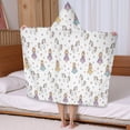 thumbnail image 5 of Princess Unicorn Star Pattern Hooded Bath Towel，50"x30" for Ages 3 To 12 Kids, Quick Dry Lightweight Soft Microfiber Hood Beach Towel Cover Up for Kids, 5 of 7
