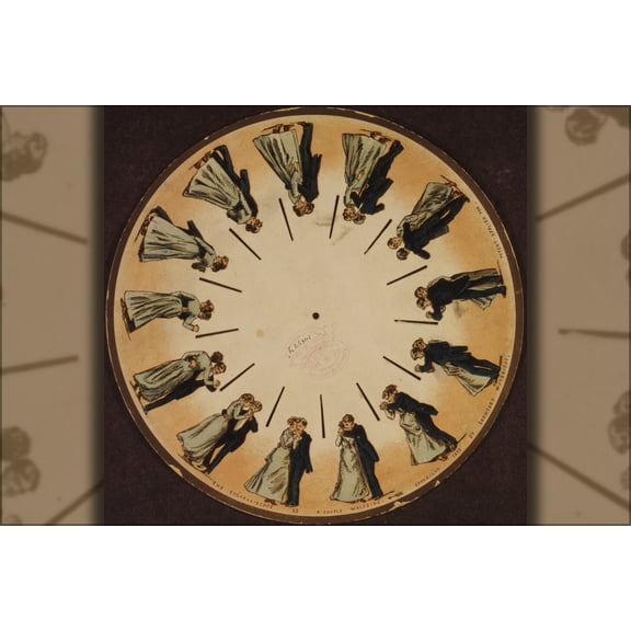 24"x36" Gallery Poster, Phenakistoscope Zoopraxiscope