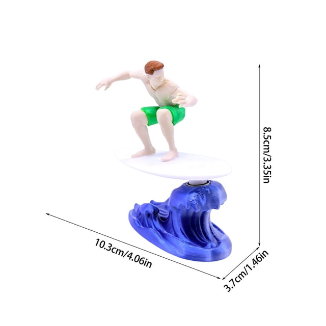 Bobble Head for Cars Surfer Muscle Man Inertial Wobbler Ornament Pla Material Stable Base Decor for Car Dashboard and Interior