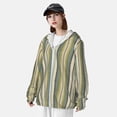 thumbnail image 3 of Balery Colourful stripes Sudadera ligera de manga larga con capucha y protección solar UPF 50+ para hombre y mujer, ideal para pesca y running-Small, 3 of 7