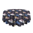 thumbnail image 5 of Fashionable Round Tablecloth 60x60in(153x153cm) – Waterproof Polyester Table Cover with Full Print Design, Wrinkle Resistant & Washable for Kitchen Dining Party Decor, 5 of 6