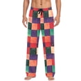 thumbnail image 7 of FORMRS Mens Pajama Pants with Pockets Sleepwear Lounge Bottoms Sizes S-2XL, Red and Purple Plaid Pattern, 7 of 7