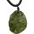 thumbnail image 1 of Moldavite Crystal Necklace,Raw Meteorite Crystal,Irregular Tektite Healing Crystals Necklace,Green, 1 of 6