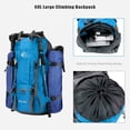 thumbnail image 3 of 60L Waterproof Lightweight Hiking Backpack with Rain Cover,Outdoor Sport Travel Daypack for Climbing Camping Touring, 3 of 7