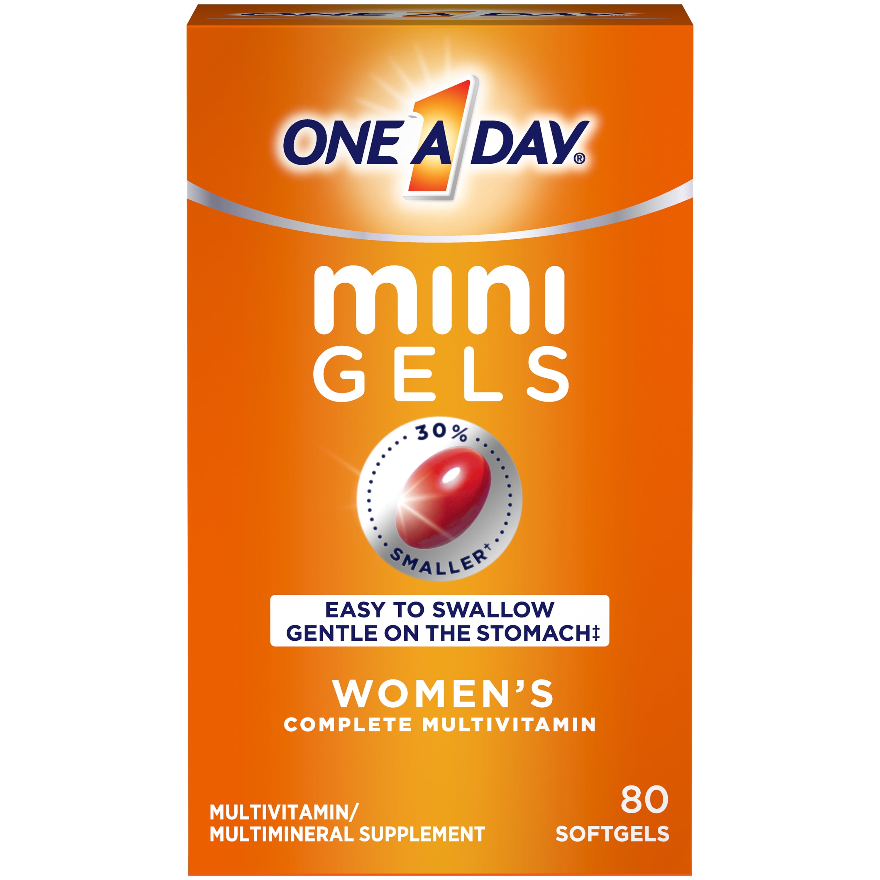 One A Day Women's Mini Gels, Multivitamins for Women, 80 Ct