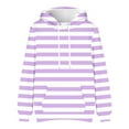thumbnail image 4 of Stripe Hoodies for Men with Front Pockets Trendy Pullover Long Sleeve Fleece Lined Sweatshirts Casual Loose Comfort Basic Hoodie, 4 of 4
