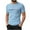 Blue, variant on Mens Clothes, Men's Summer Casual Fashion Short-sleeved Sports Short-sleeved Top/shirt