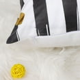 thumbnail image 7 of Unique Bargains 2-Pcak Black Stripe Pattern Decorative Throw Pillow Cover 18" x 18", 7 of 7