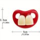 thumbnail image 1 of Soft Silicone Baby Pacifier, Funny Lips Orthodontic Cute Pacifier Design With Kiss Lip, Cute Pacifier, Lovely Mommy's Touch Kiss Lip Pacifier, 1 of 4