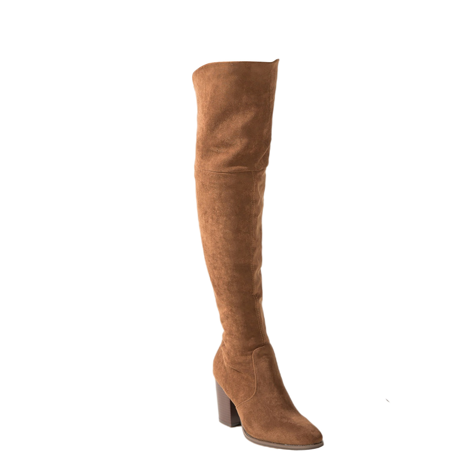 thigh high boots light brown