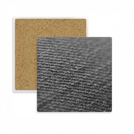 

Fabric Flax Gray Square Coaster Cup Mat Mug Subplate Holder Insulation Stone