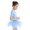Blue, variant on iiniim Toddler Girls Tutu Dress Ballet Dance Leotard Short Sleeves Tulle Dress Gymnastics Bodysuit