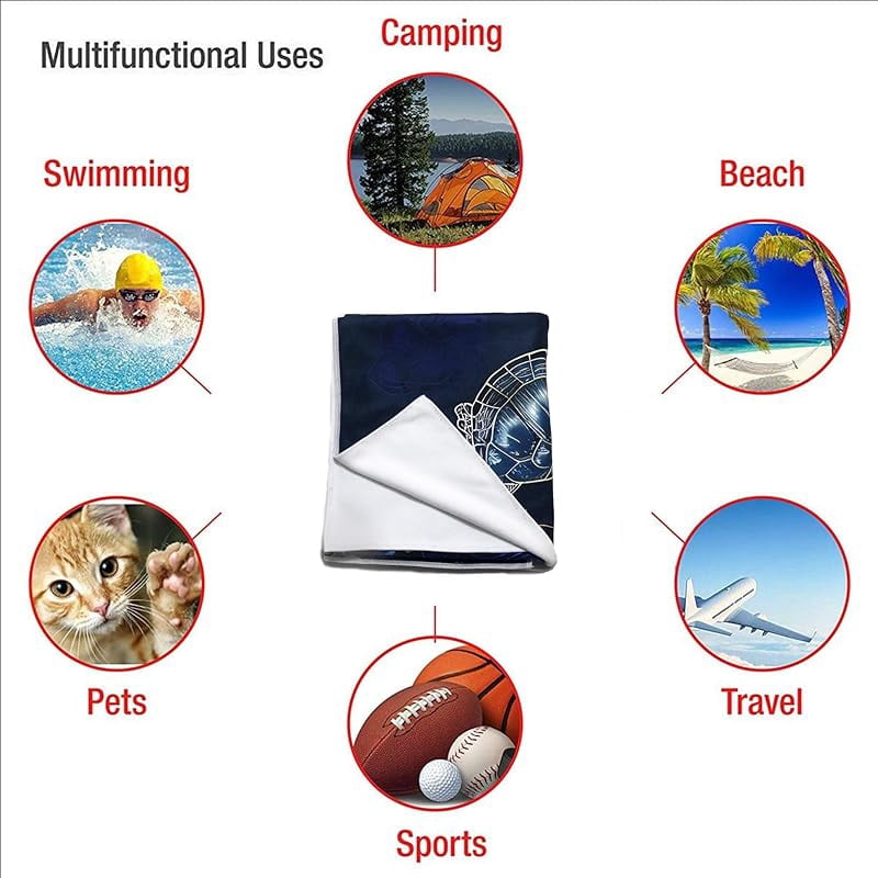 Sea Turtle Oversized Sand Free Beach Towel 71x36IN Lightweight Quick Dry Terry Towel For Travel, Swimming, Pool, And Camping, Absorbent And Compact Beach Essential For Women And Men