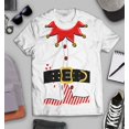 thumbnail image 3 of S4E Men's Elf Christmas Holiday Costume T-Shirt XX-Large White, 3 of 4