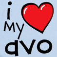 thumbnail image 2 of CafePress - I Love My Avo - Baby Light Bodysuit, Size Newborn - 24 Months, 2 of 4