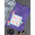 thumbnail image 3 of Love Square Shaped T-Shirt Women -Image by Shutterstock, Female XX-Large, 3 of 4