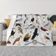thumbnail image 1 of Fotbe Animal Bird Manta de Franela con Estampado, Manta Ultrasuave para Cama, Sofá, Auto, Hipoalergénica y Antibolitas-80"x60", 1 of 6