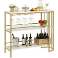 thumbnail image 7 of ZHOUB 3-Tier Home Bar Wine Rack Table with Glass Holder, Transform Your Home into a Cozy Tavern for a More Enjoyable Wine-Tasting Experience!, 7 of 7