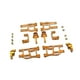 thumbnail image 3 of 1:10 RC Car Parts Repuestos Aleación de aluminio Accesorios profesionales para RC Car Oro, 3 of 9
