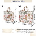 thumbnail image 2 of FORMRS Womens Corduroy Tote Bag Crossbody Shoulder Handbag with Pocket, Brown Nordic Christmas House, 2 of 7