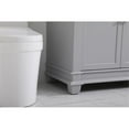 thumbnail image 5 of Elegant Decor Wesley 36" Steel and Solid Wood Single Bathroom Vanity Set in Gray, 5 of 8