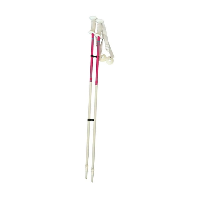 Colaxi Lot de 2 Poteaux de Ski, Poteaux de Randonnée et Poteaux de Randonnée Légers Convenant aux Sports d'Hiver en Plein Air comme le Planche à Neige et le Randonnée. Blanc