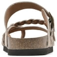 thumbnail image 5 of White Mountain Womens Hazy Cork Leather Footbed Sandals, 5 of 7