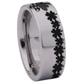thumbnail image 3 of Clover Tungsten Carbide Ring, 3 of 6