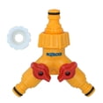 thumbnail image 2 of Hozelock Dual Tap Connector Adapter Garden Hose Pipe Watering Yard & Fittings, 2 of 12