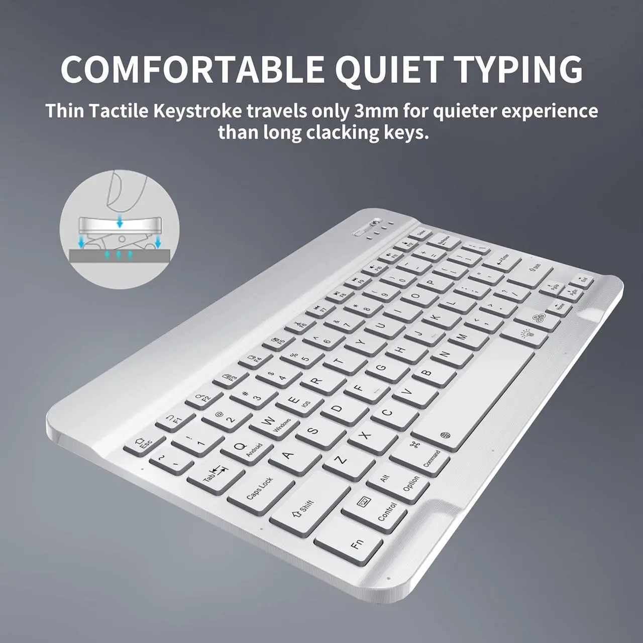 Bluetooth Keyboard and Mouse Combo with 7-Color Backlit, Rechargeable Wireless Keyboard for iPad/Samsung/Tablet/PC/Laptop/iPhone/iOS/Windows/Android