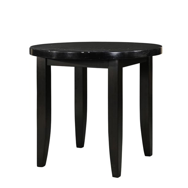 Markina Round Black Marble Top Counter Height Dining Table