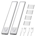 thumbnail image 1 of Outoloxit Smart Motion Sensor under Cabinet LED Night Light, Rechargeable with Magnetic Mount, 3-Level Dimmable Brightness & Color, USB-C Charging for Indoor Home Lighting, 1 of 7