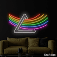 thumbnail image 3 of Craftnamesign Rainbow Neon Sign, Rainbow Wall Art, Bedroom Living Decor, 3 of 4