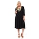 thumbnail image 1 of Vestido Midi A-Line Trapeze para Mujer Talla Grande - Hecho en EE. UU. Adepaton CJWUS-3595, 1 of 3