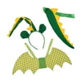 thumbnail image 2 of Juego de 3 Piezas Disfraz Dinosaurio Salvador Diadema Amarillo, 2 of 10